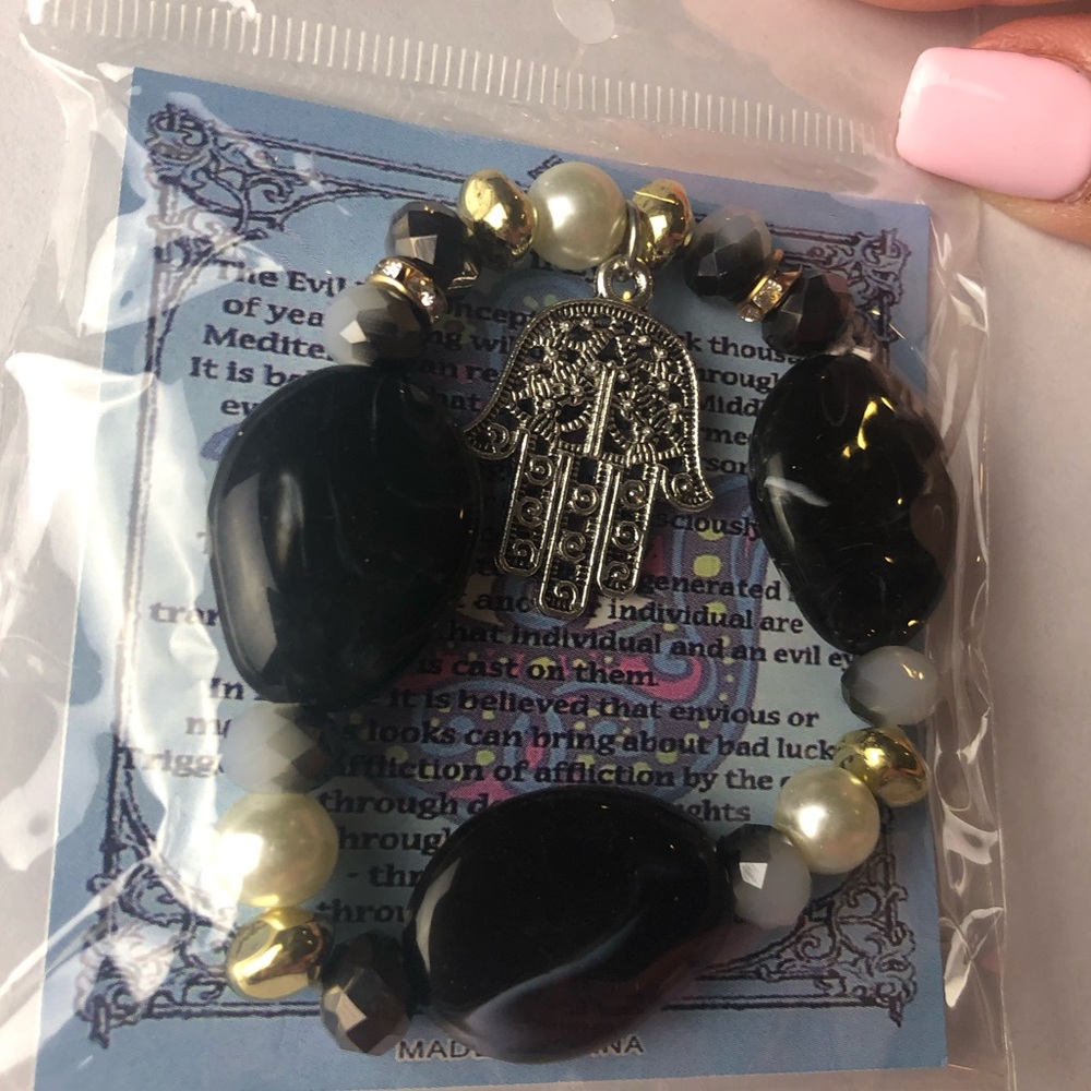Hamsa evil eye bracelet